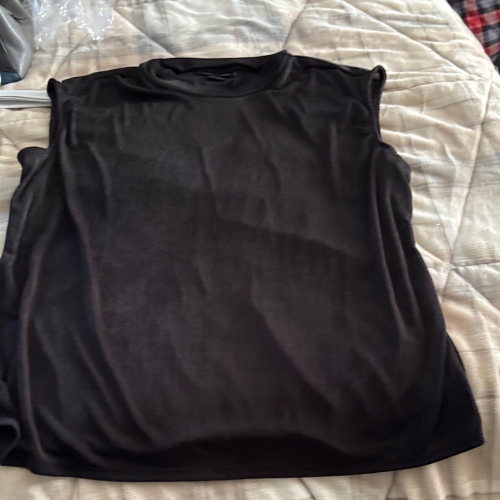 Ashley Stewart Classic Black Jersey Top